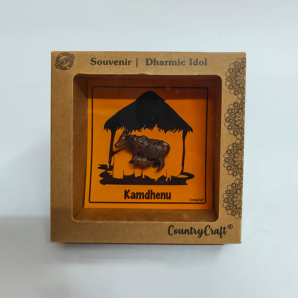 Copper Kamdhenu Miniature