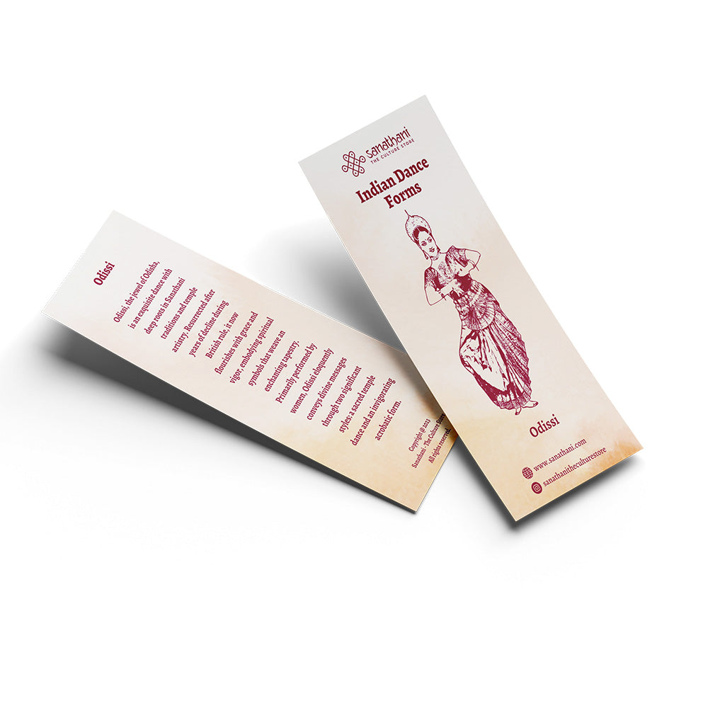 Indian Dance Forms Bookmarks